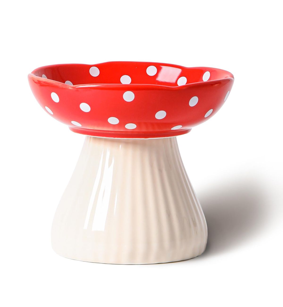 CERAMIC MUSHROOM PET BOWL